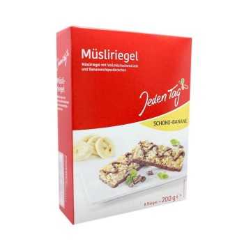 Jeden Tag Müsliriegel Choko-Banane x8 200gr/ Barrita Cereales Chocolate y Banana