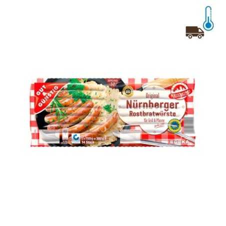 Gut&Günstig Nürnberger Rostbratwürste / Salchichas para Grill 300g