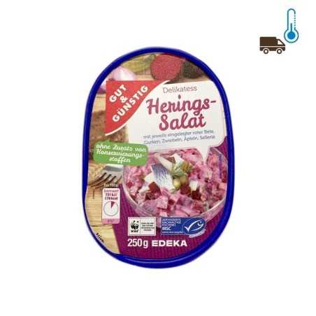 Gut&Günstig Heringssalat Rote Zwiebeln / Ensalada de Arenques con Cebolla Roja 250g