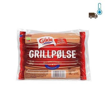 Gilde Grillpølse x10 600g/ Norwegian Sausages