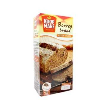 Koopmans Boeren Brood Extra Donker / Harina de Trigo, Malta y Centeno 450g