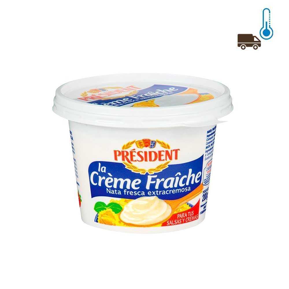 Président La Crème Fraîche 30% / Nata Agria para Cocinar 30% 200g