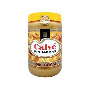 Calvé Pindakaas Stukjes Pinda / Peanut Butter with Bits 1Kg