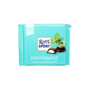 Ritter Sport Pfefferminz / Chocolate Relleno de Menta 100g