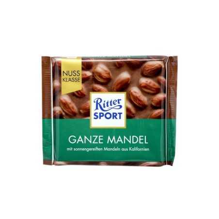 Ritter Sport Ganze Mandel / Chocolate con Almendras Enteras 100g