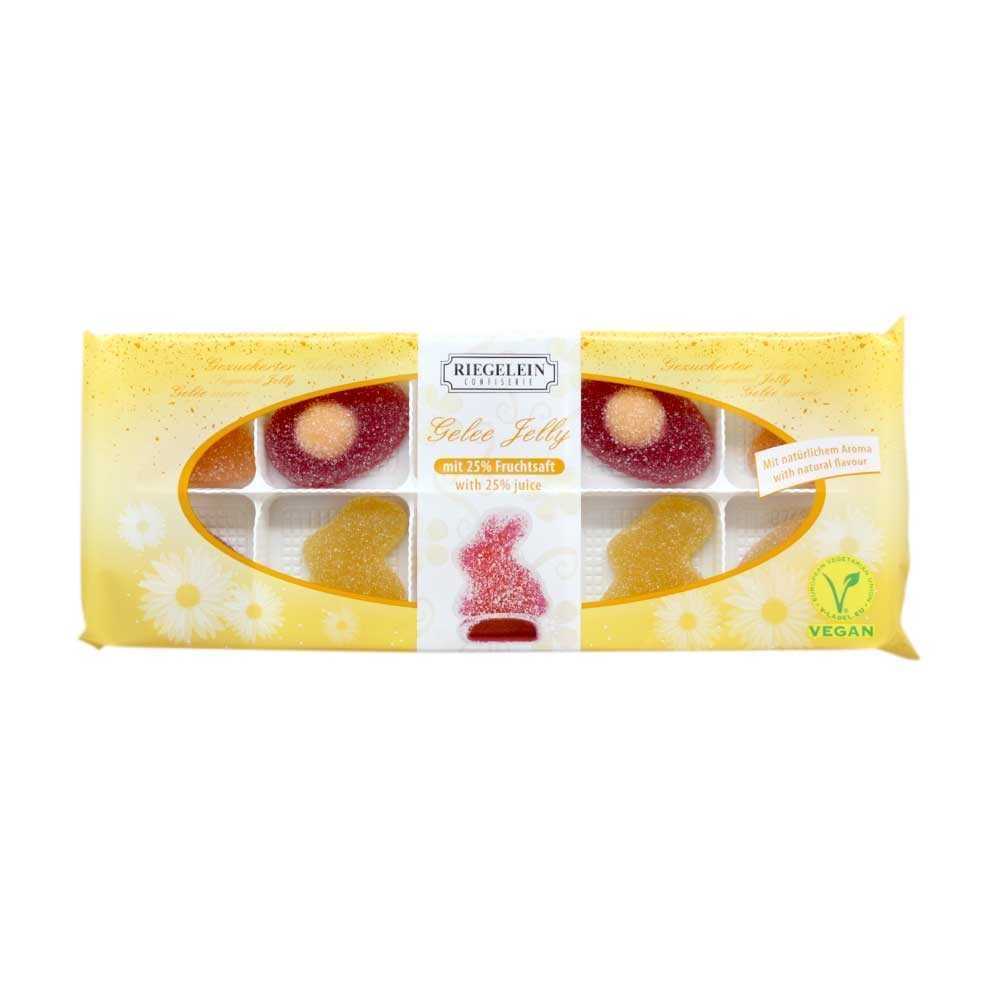 Riegelein Gelee Hasen Eier / Golosinas sabor Fruta 150g