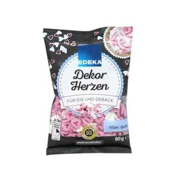 Edeka Dekor Herzen / Corazones de Azúcar para Decorar 60g