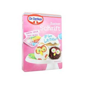 Dr.Oetker Zuckerschrift x4 Farben/ Sugar Pencils