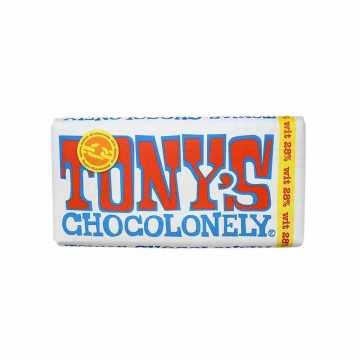 Tony's Chocolonely 28% Wit / Chocolate Blanco 180g