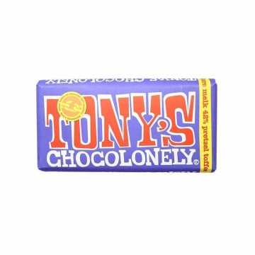 Tony's Chocolonely 42% Melk, Pretzel, Toffee 180g/ Milk Chocolate with Pretzels and Toffee