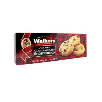 Walkers Pure Butter Chocolate Chip Shortbread / Tortas de Mantequilla con Chocolate 175g