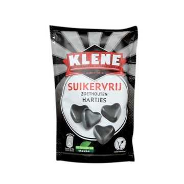 Klene Suikervrij Zoethouten Hartjes 110g/ Licorice Hearts