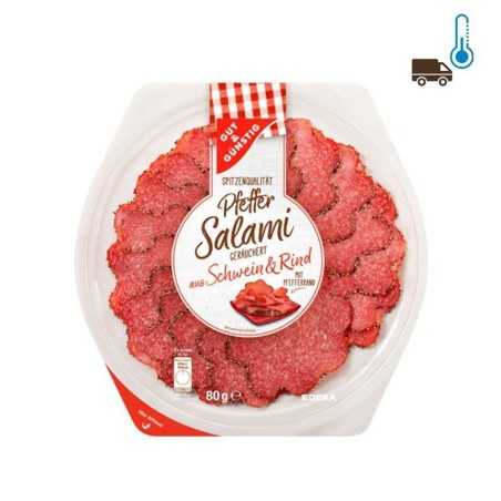 Gut&Günstig Pfeffer Salami Teller / Salami con Pimienta 80g