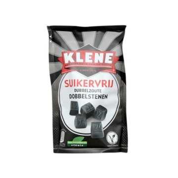 Klene Suikervrij Dubbelzoute Dobbelstenen / Regaliz Extra Salado 110g