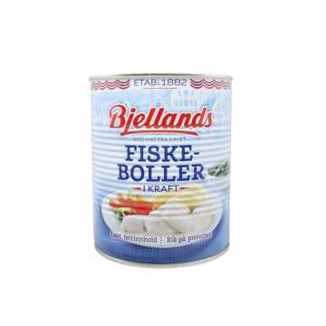 Bjellands Fiskeboller Kraft 800g/ Fish Balls in Brine