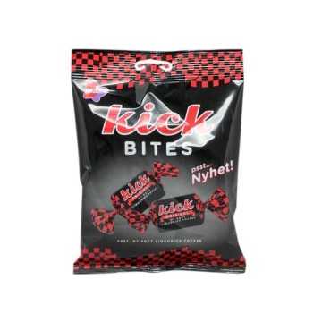 Malaco Kick Bites Original Soft Liquorice Toffees 120g