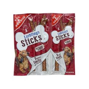 Gut&Günstig Lieblings Sticks Reich an Rind x5/Snack para Perro con Ternera