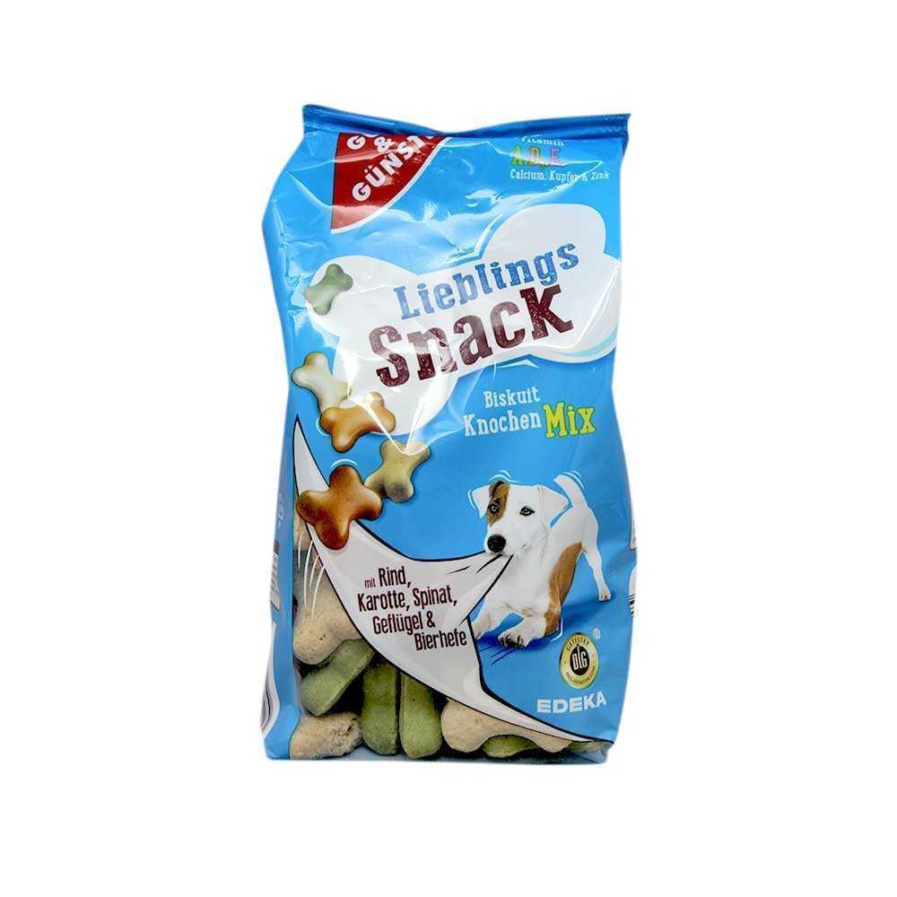 Gut&Günstig Lieblings Snack Biskuit Knochen Mix 400g/ Galletas para Perro