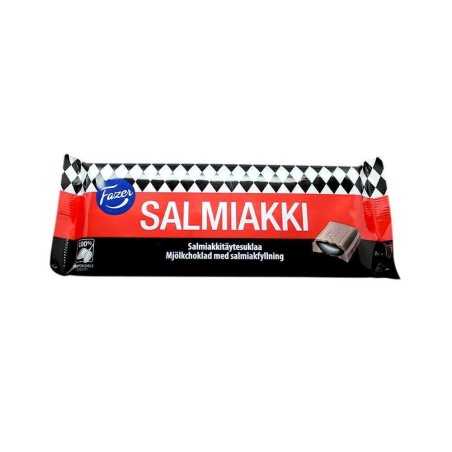 Fazer Salmiaki 100g/ Milk Chocolate with Salty Liquorice