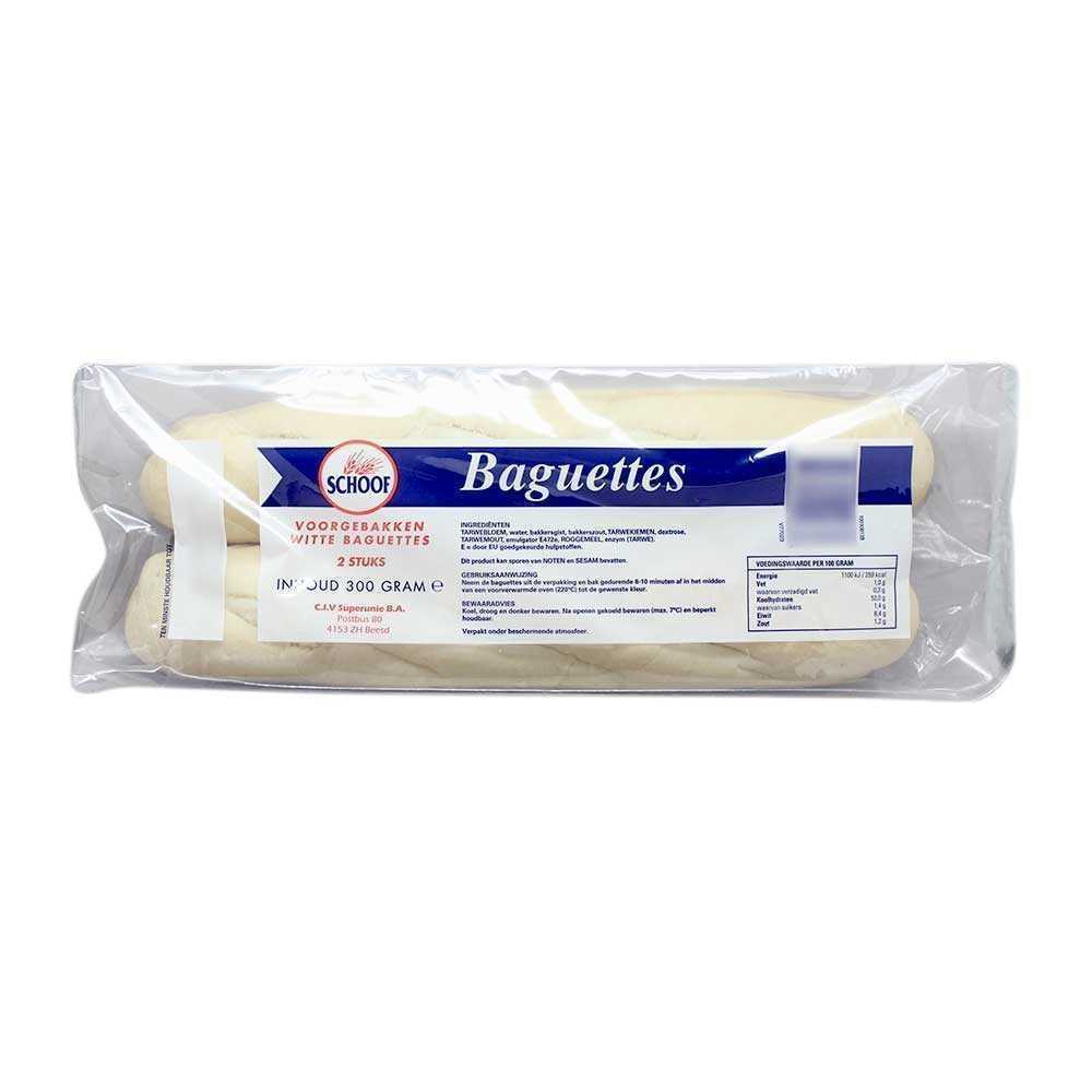 Schoof Baguettes Part-Baked / Baguettes x2 300g