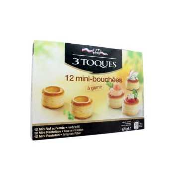 3 Toques Mini Bouchées x12 / Mini Volovanes 66g