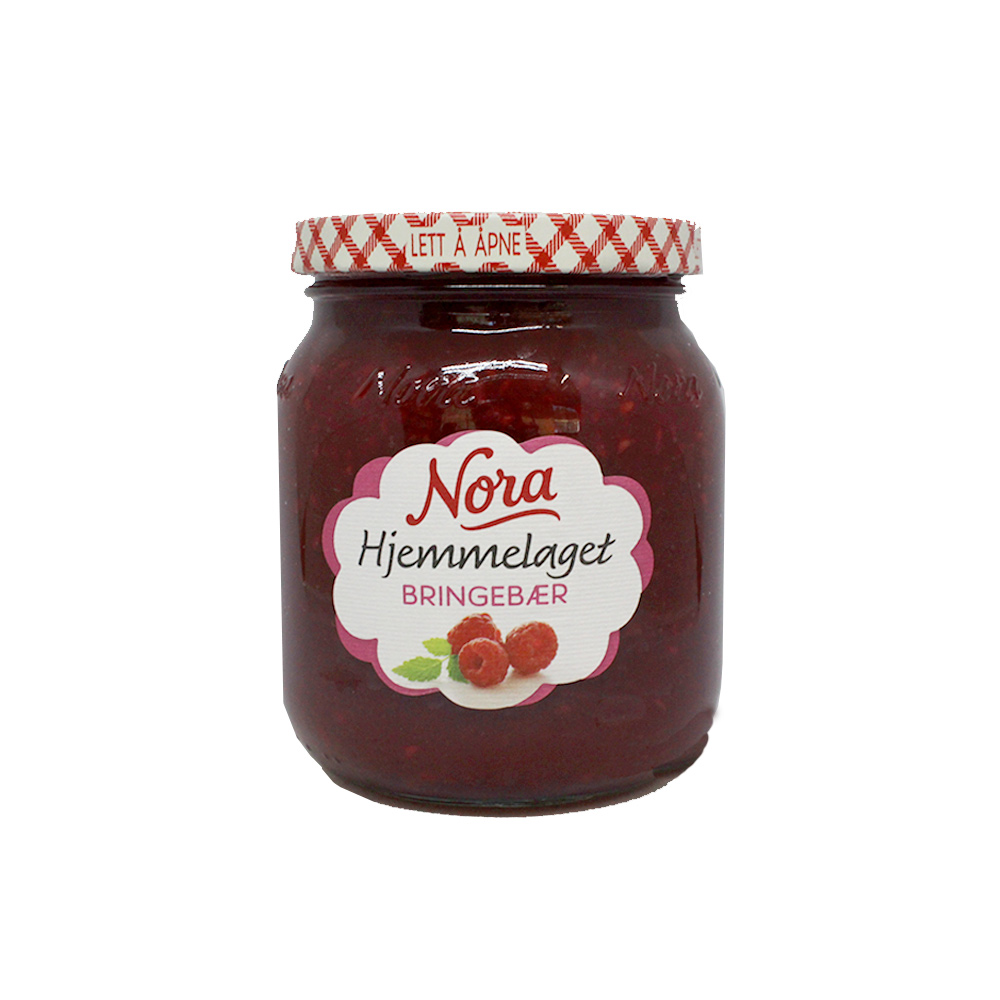 Nora Hjemmlaget Bringebær / Raspberry Jam 400g