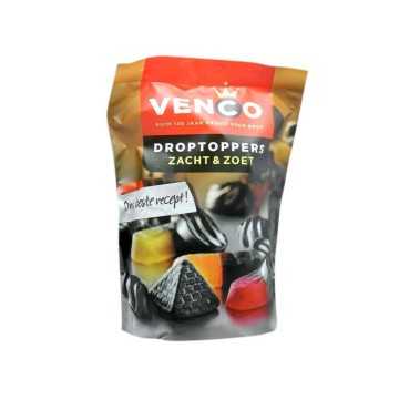 Venco Droptoppers Zacht & Zoet 215g/ Licorice Candies Mix