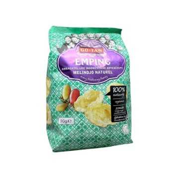 Go-Tan Emping Melindjo Naturel / Snacks de Nuez Tradicional de Indonesia 90g