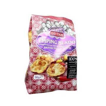 Go-Tan Emping Blado Hartig Zoet & Pittig / Snacks de Nuez Dulce, Salados y Picantes 90g