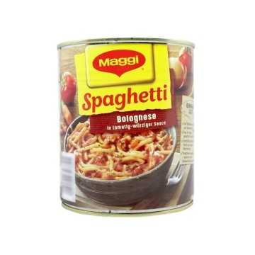 Maggi Spaghetti Bolognese in Tomatig-Würziger Sauce / Espagueti Boloñesa con Salsa de Tomate Picante 810g