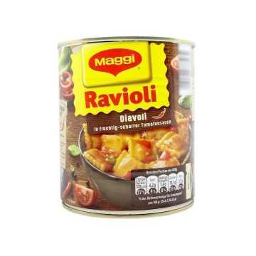 Maggi Ravioli Diavoli in Fruchtig-Scharfer Tomatensauce / Ravioli en Salsa Picante Afrutada 800g