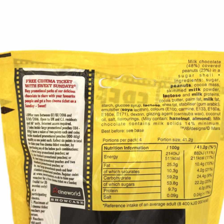 M&M's Peanut Bag 150g