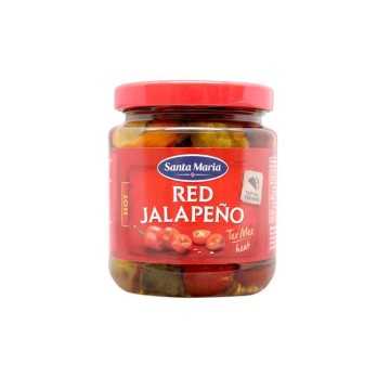 Santa Maria Red Jalapeño Hot / Jalapeños Rojos Picantes 215g