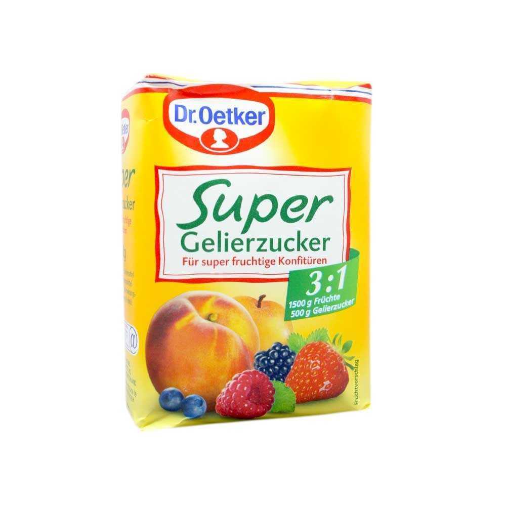 Dr.Oetker Super Gelierzucker 3:1 / Azúcar Gelificante para Mermelada 500g