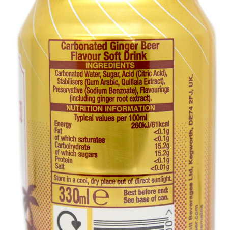 Old Jamaica Ginger Beer / Cerveza de Jengibre 33cl