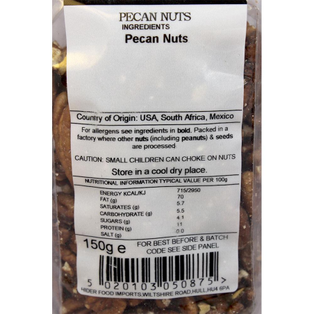 Hider Pecan Nuts 150g