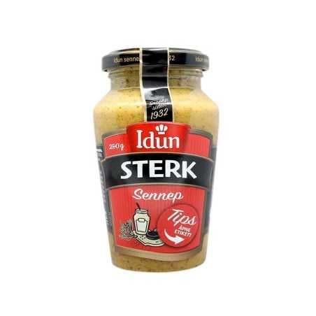 Idun Sterk Sennep 250g/ Strong Mustard