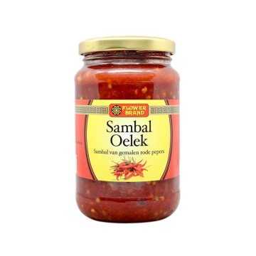 Flower Brand Sambal Oelek / Salsa Oriental Picante 375g