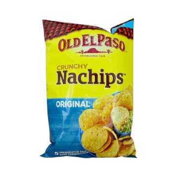 Old El Paso Crunchy Nachips Original / Tortillas de Maíz Redondas 185g