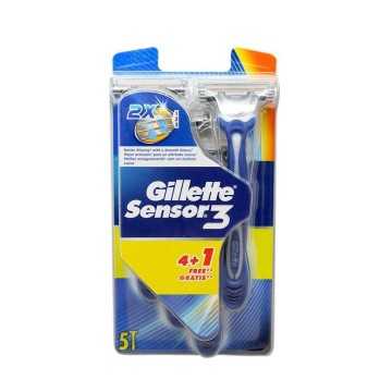 Gillette Sensor 3 Maquinilla completa x5 Recambios