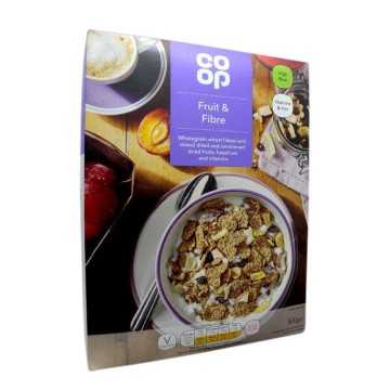 Coop Fruit & Fiber Cereals 500g/ Cereales Fruta y Fibra