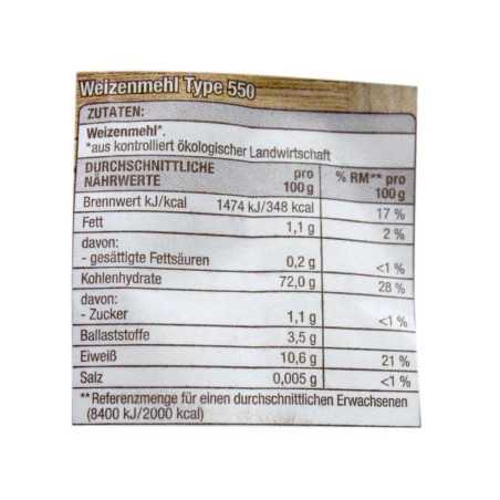 Edeka Bio Weizenmehl Type 550 / Harina de Trigo Bio 1Kg