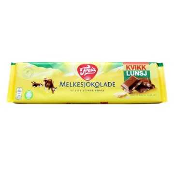 Freia Melkesjokolade Kvikk Lunsj / Chocolate con Leche y Barquillo 200g