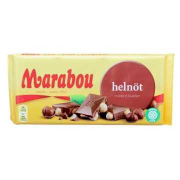 Marabou Helnöt / Chocolate con Avellanas Enteras 200g