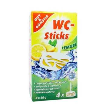 Gut&Günstig WC-Sticks Lemon / Ambientador WC 4x40g