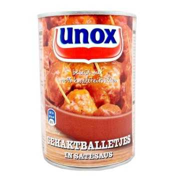 Unox Gehaktballetjes in Satésaus / Albóndigas en Salsa de Cacahuete 420g