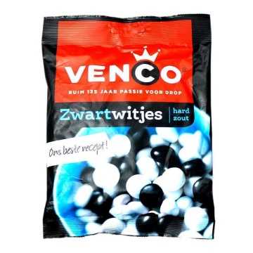 Venco Zwartwitjes Zoet / Grageas Regaliz Salado 275g