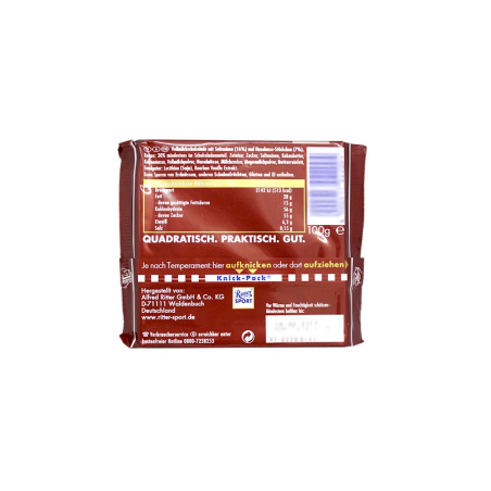 Ritter Sport Trauben Nuss / Chocolate con Pasas Sultanas y Avellanas 100g