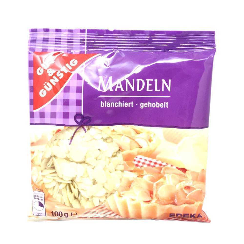 Gut&Günstig Mandeln Gehobelt / Almendras en Láminas 100g