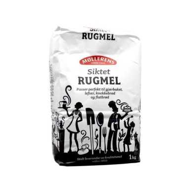 Møllerens Siktet Rugmel 1Kg/ Sifted Rye Flour